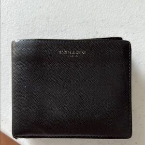 Saint Laurent Black Key & Card Holder Sleek Design